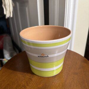 Scheurich Ceramic Plant Pot ~ Lemonade Striped Collection ~ Germany 808-15